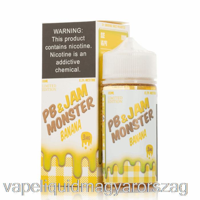 Banán - Pb és Lekváros Szörny - 100ml 0mg Vape Toll